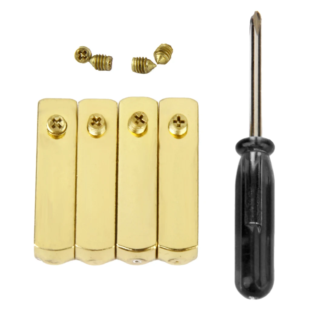 Set of Four Shoe Laces Tips Aglets Gold Color DIY for All Sneakers with