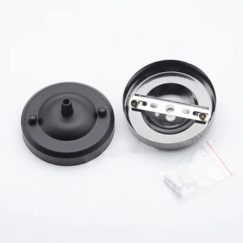 

Vintage Metal Modern With Lock Line DIY Chandelier Durable Lighting Accessories Ceiling Plate Home Hardware Round Lamp Base