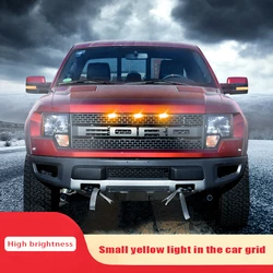 6000k branco/amarelo 12v grade dianteira modificação de iluminação para o carro ford raptor f150 w/trd pro grade única grade dianteira iluminação drl