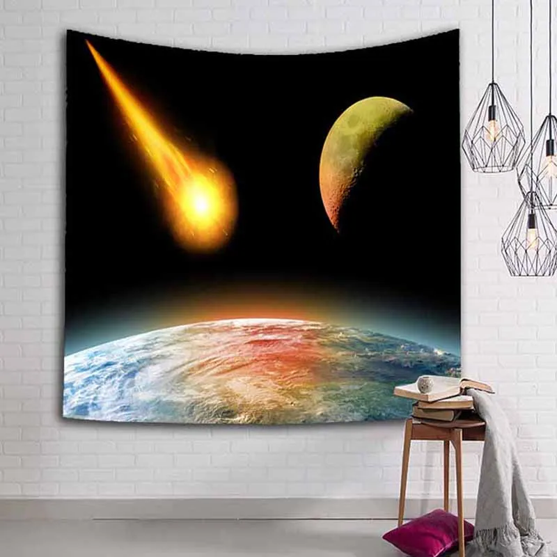 Blue Star Hole Tapestry Wall Hanging Hippie Retro DormRoom Decor Psychedelic Tapestry Sky Hole Universe Wall Tapestry