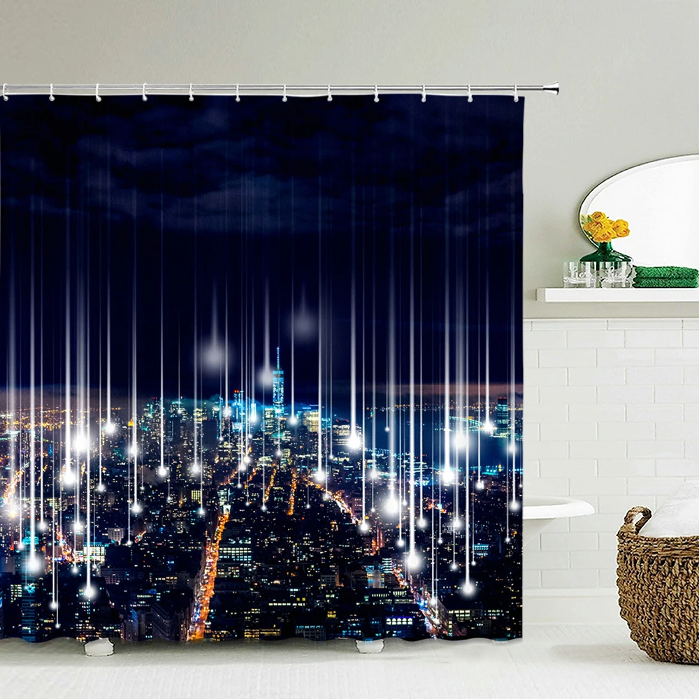 Details about   Citylife Shower Curtain Broadway Scenery NYC Print for Bathroom 