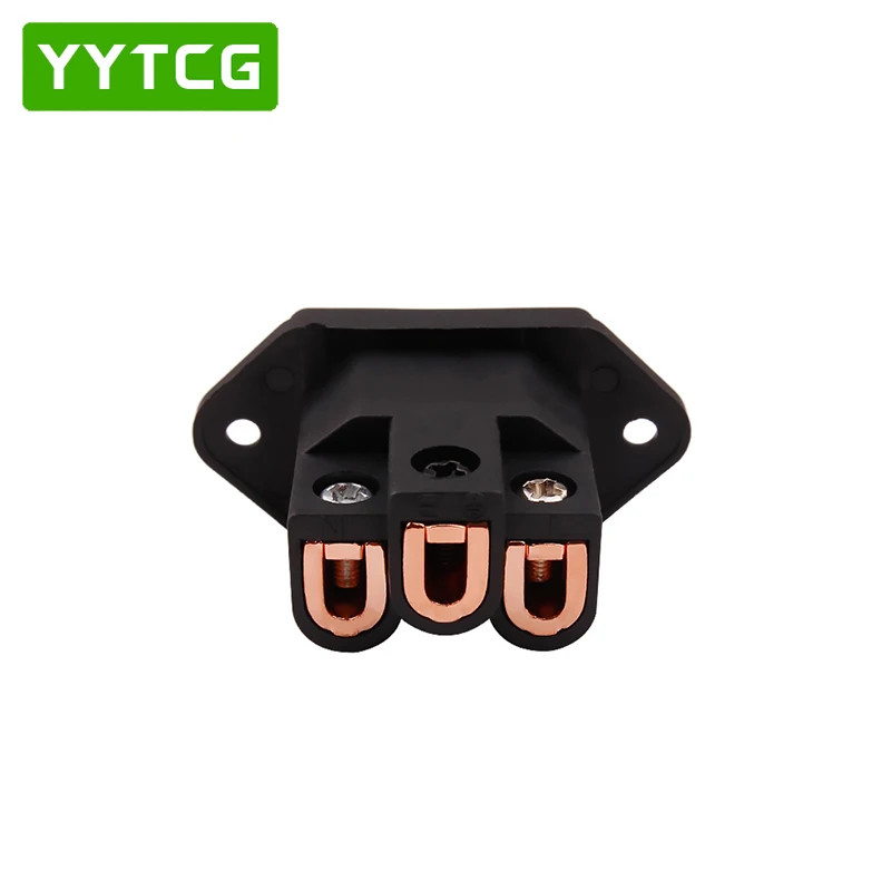 Red copper YYAUDIO AC IEC входное гнездо Чистая Медь позолоченная HIFI мощность - Цвет: Red copper