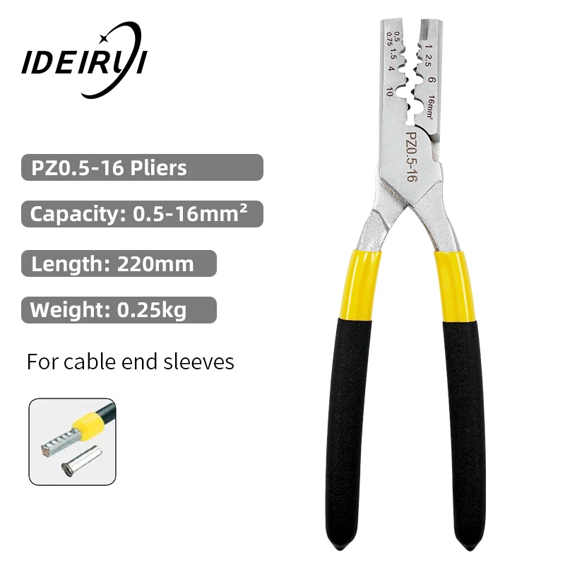 Pliers Crimper-Tool Tube-Terminal Electrical German-Style Mini VE