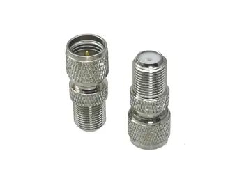 

5pcs mini UHF miniUHF male plug to F TV female jack RF coaxial adapter connector