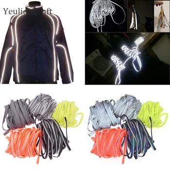 

Chzimade 1000x1cm Night Colorful Reflective Strip Rainbow Phantom Edge Strip Beauty Reflective Garment Trimming