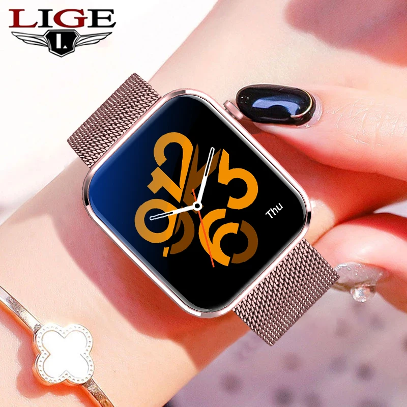 LIGE-reloj inteligente para hombre y mujer, nuevo accesorio de pulsera resistente al agua con seguimiento de actividad deportiva en tiempo Real, presión arterial, pantalla completamente táctil de 1,69 pulgadas