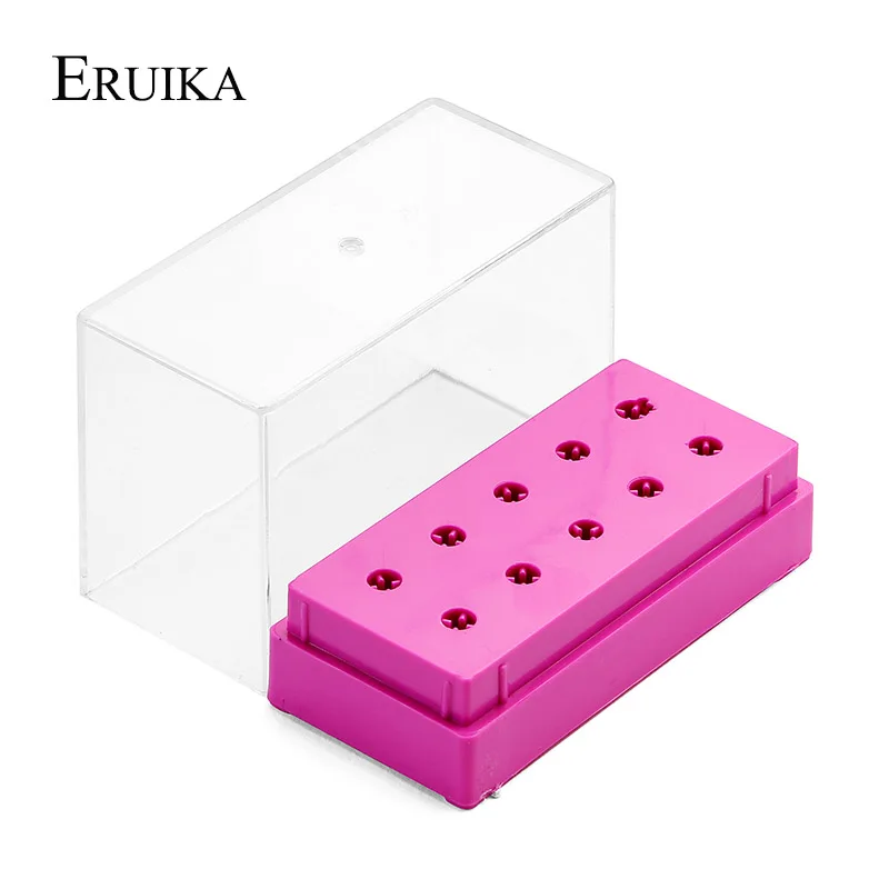 ERUIKA, 1 шт., профессиональный 10 отверстий, держатель сверла для ногтей, для электрических заусенцев, выставочный дисплей, инструменты для маникюра, дизайна ногтей