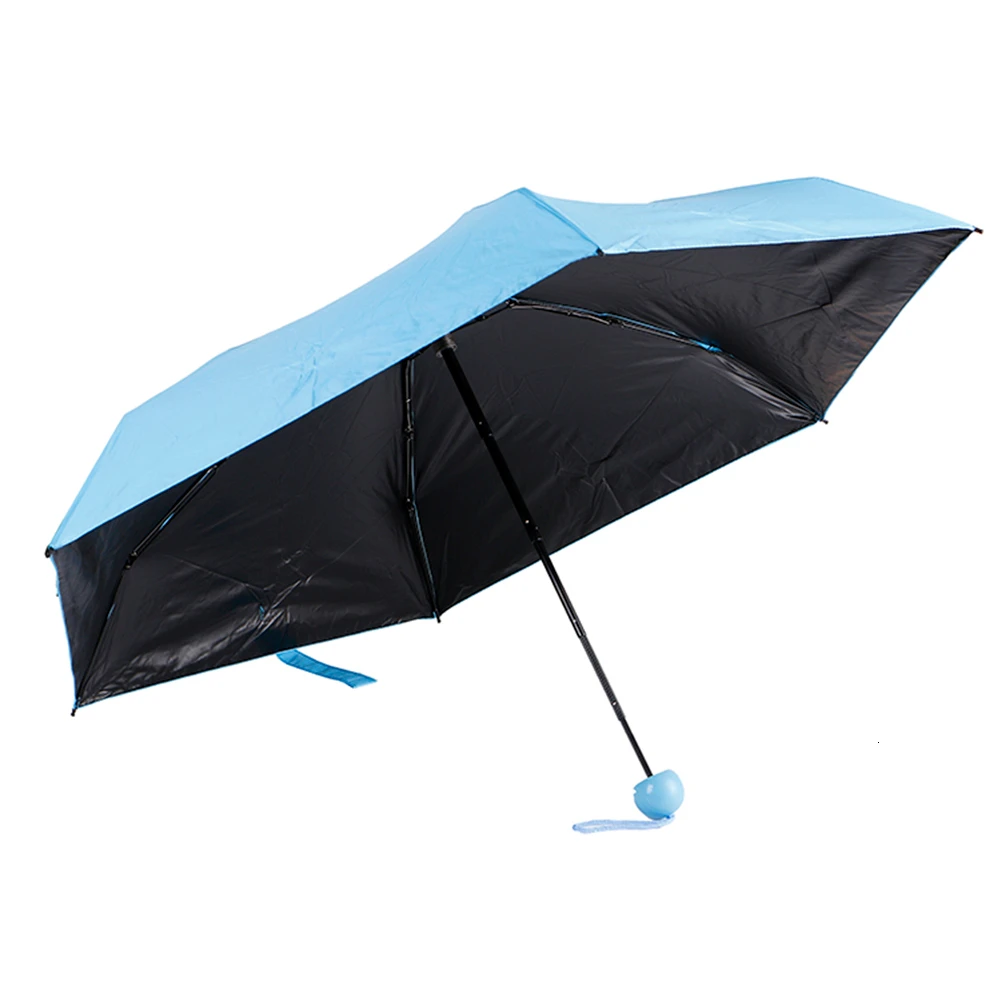 Мини складной зонтик-капсула дождь Анти-УФ водонепроницаемый ветрозащитный Портативный Сверхлегкий дорожный несессер Зонтик Солнечный дождливый