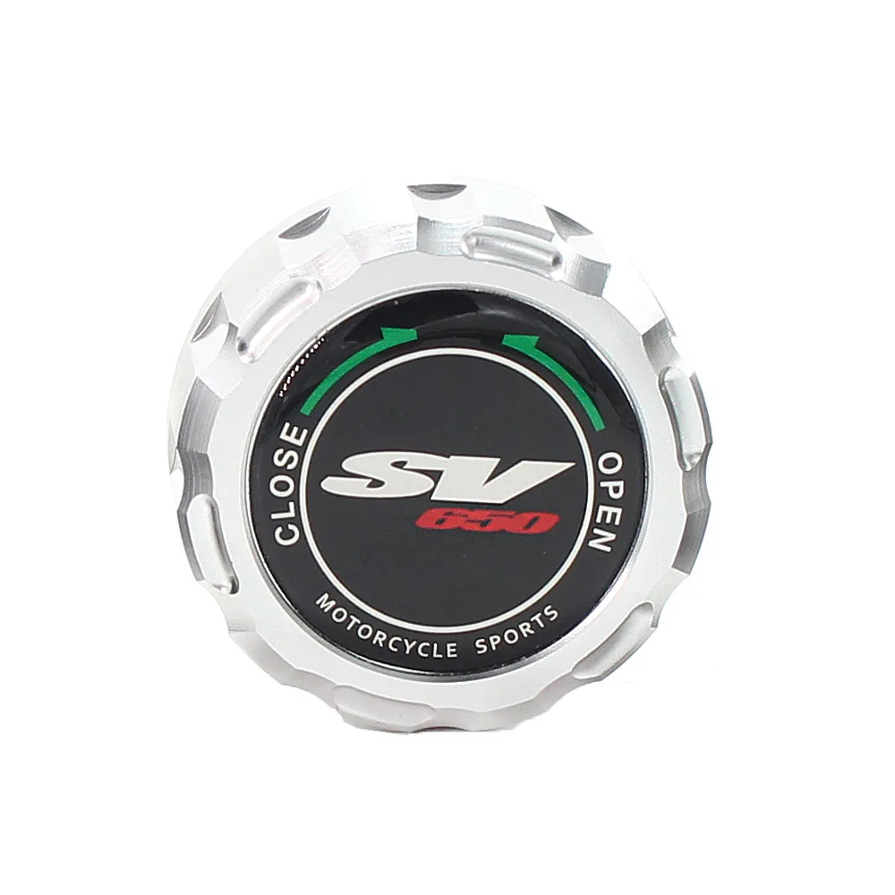 ЧПУ мотоцикл задний тормоз бачок Кепки Крышка для Suzuki SV 650 SV 650 S SV650X SV650S Катана 1999-2009 2005 2006 - Цвет: Silver