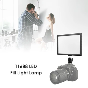 

T1688 LED Video Light Panel Set Photography Studio Camera with Hot Shoe Mount for Professional Photography Supplies