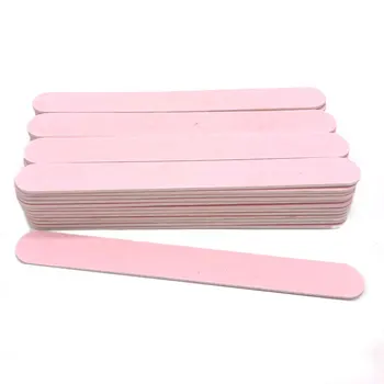 

500pcs/batch Pink Double Sides Nail File 240/240 Washable Sandpaper Wooden Chips Nail File Easy To Carry Reusable Nails Tool Set