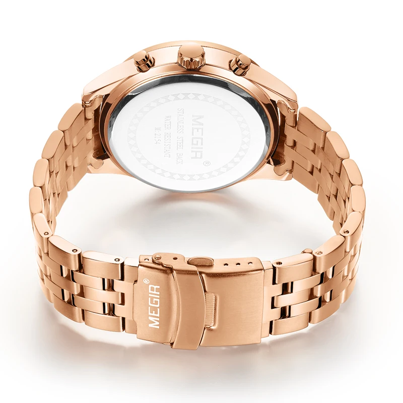Часы MEGIR Мужские кварцевые с хронографом модные водонепроницаемые спортивные