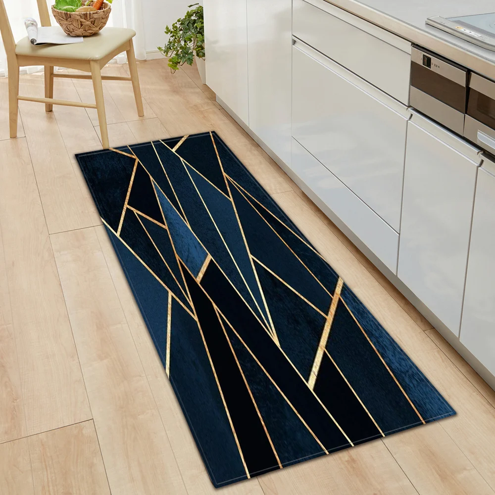 Geometric Kitchen Anti slip Mat Living Room Balcony Bathroom Outdoor