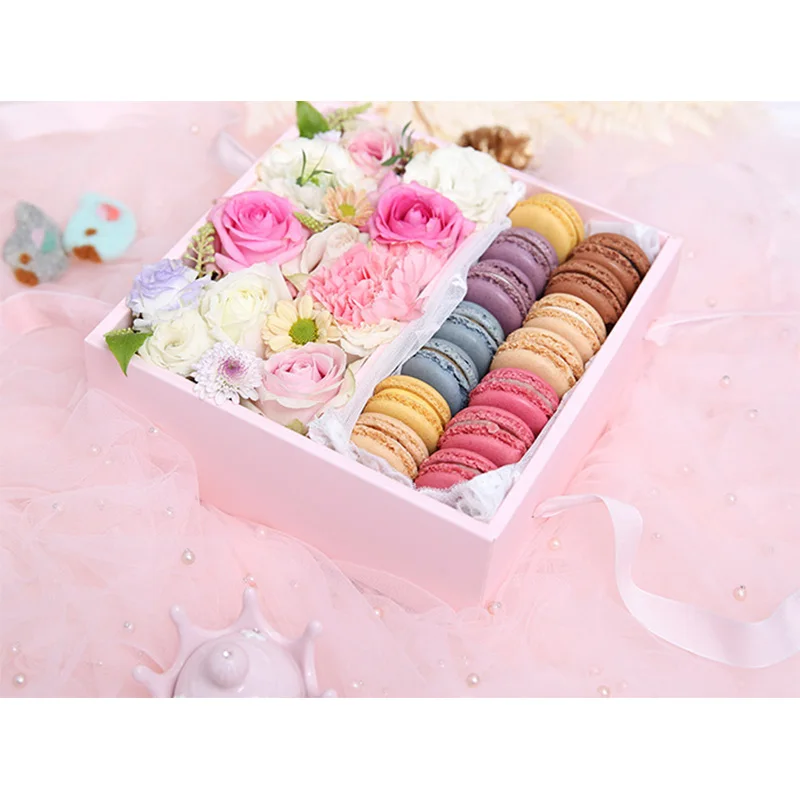 

2pcs Creative DIY Paper Box Bags Packaging for Flowers Cookie Candy Craft Box New Year Party Xmas Wedding Decorations Gifts Bag