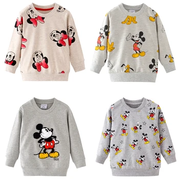 

2019 autumn mickey Minnie Mouse boys brand clothes children Hoodies Sweatshirts Girl cotton print kids sweatshirts