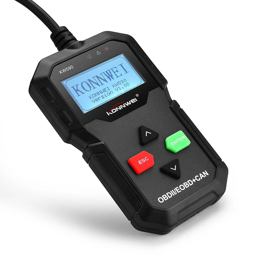 Vehemo OBD2 автомобильный диагностический сканер двигателя для KONNWEI KW590 автомобильный инструмент для чтения кода