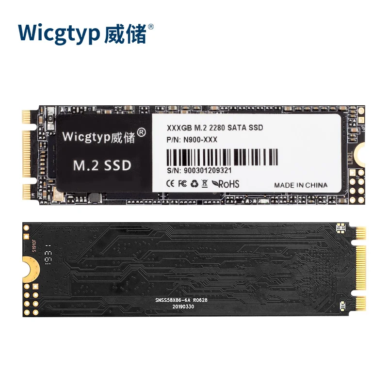 Wicgtyp M.2 SATA SSD 1 ТБ HDD M2 NGFF 2280 мм жесткий диск для компьютера ноутбука Xiaomi|Внутренние