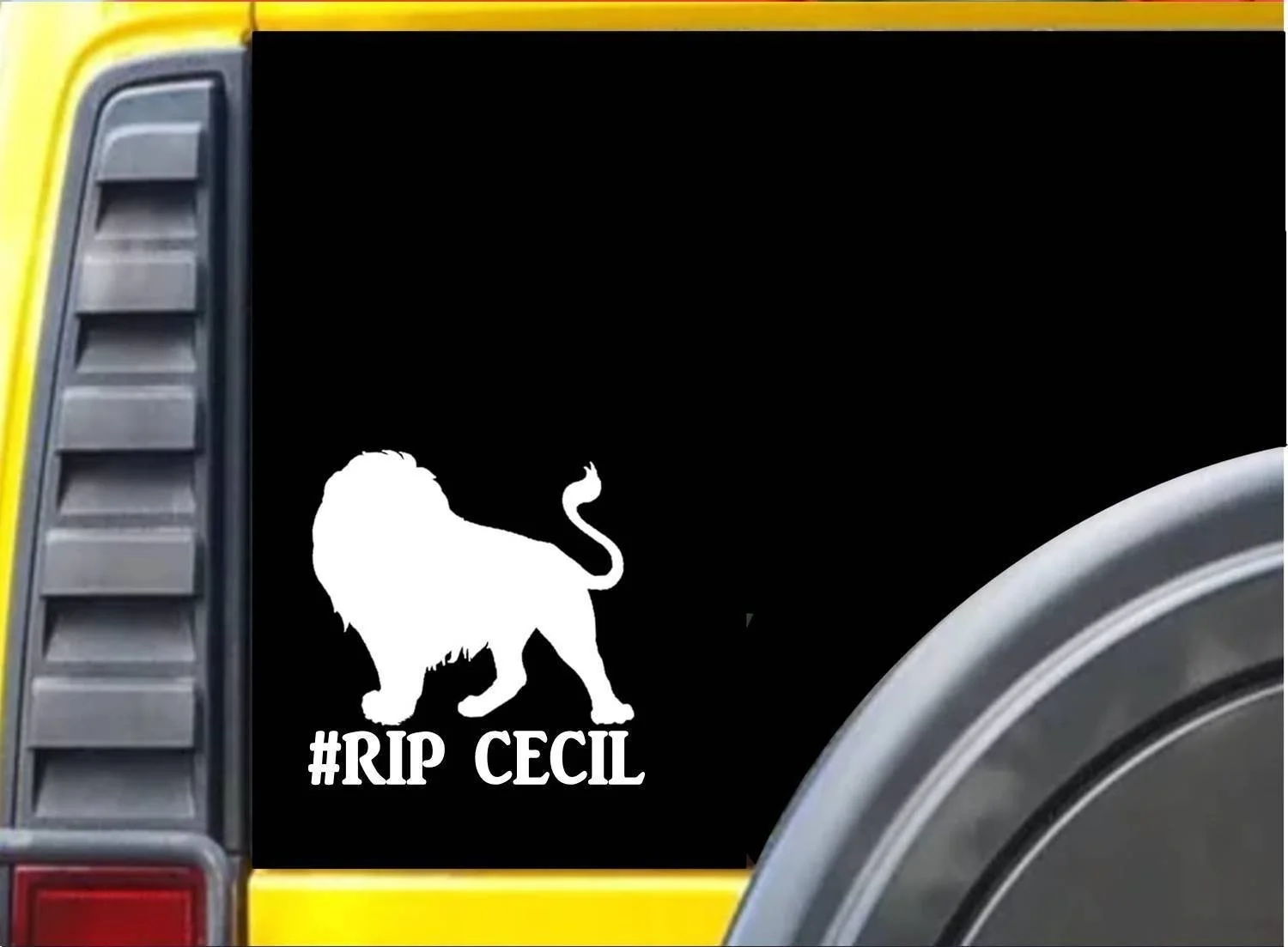 RIP Cecil " наклейка J781 Cecil наклейка на оконное стекло