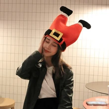 Рождественский реквизит для вечеринок, украшение, забавная игрушка, подарок, теплая шапка, плюшевый эльф, шапка Санты, украшение, шапка, год, Рождество