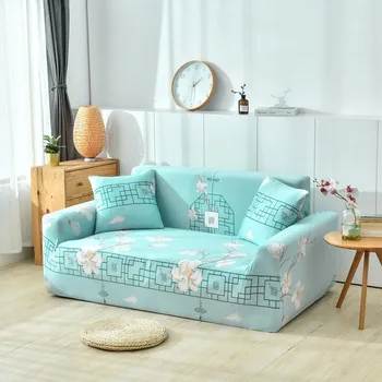 

2020 Cartoon Simple Pattern Dinosaur Sofa Cover Flower Couch Cover Elastic Slipcover Sofa Protector Cover L shaped Sofa Cover