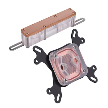 

1 Set Cpu Water Cooling Block Water Coolings Systemuniversal & 1 Set Multipurpose Mosfet Cooler Mos Waterblock