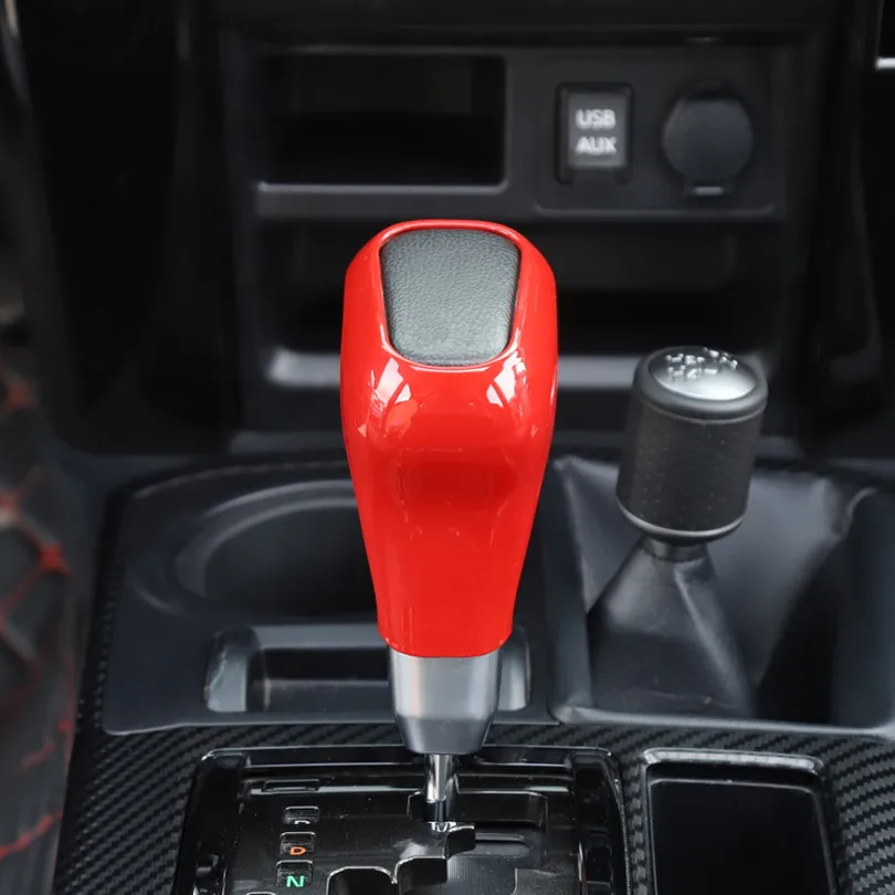 

YAQUICKA Car Gear Shift Knob Head Cover Trim For Toyota 4Runner 2010+ For TRD Interior Car Accessories Styling