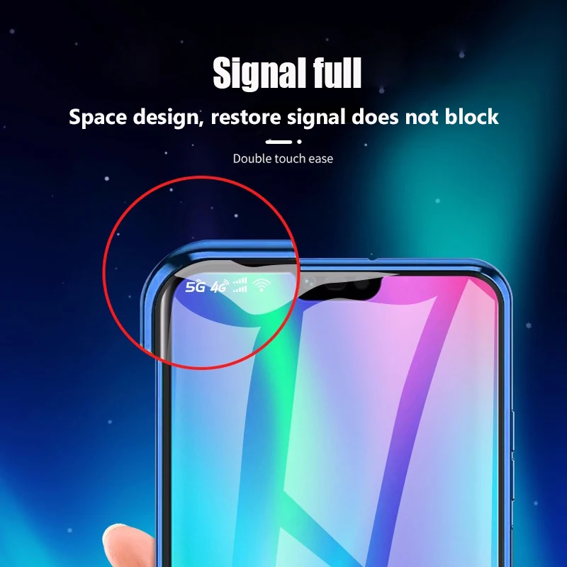 Роскошный чехол из закаленного стекла для Huawei Honor 8X двухсторонний 9X 9i V9 10 Play3 20i 20Pro