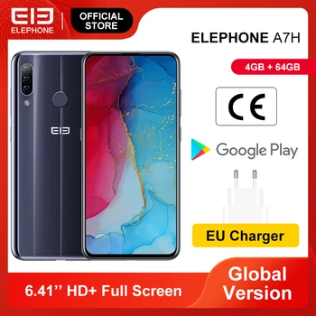 Перейти на Алиэкспресс и купить RUB 5000-550 CODE:GALKIN550 В наличии ELEPHONE A7H смартфон 4GB 64GB Helio P23 Octa Core 6,4 ''Экран 13MP тройной камеры заднего Android 9,0 3900 мА/ч, Батарея