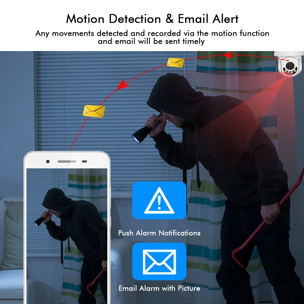 Cena Hiseeu Mini kamera PTZ IP szybkobieżna kamera kopułkowa IP 1080P 5X zoom optyczny 2MP zewnętrzna wodoodporna kamera wideo cctv ONVIF