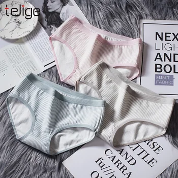 

Soft Briefs Sexy Lingerie Cotton Women's Panties Underwear Sexy Mid waist Solid Color 2019 New Breathable Briefs Large Size XXL