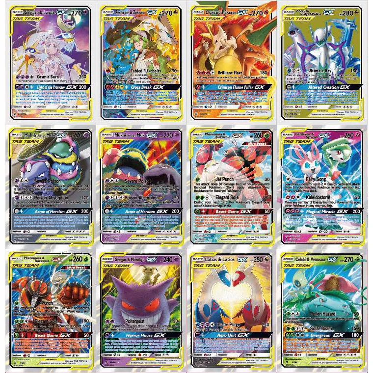 2019 Новое поступление 10 20 30 40 50 60 шт. карта команды Pokemones карты боевой игры для Funs