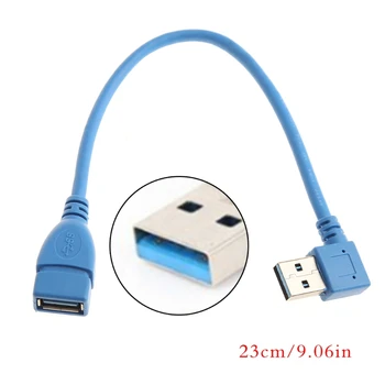 

USB 3.0 A Left/Right Angle 90 Degree Male To Female Adapter Cable Extension Cord 87HA