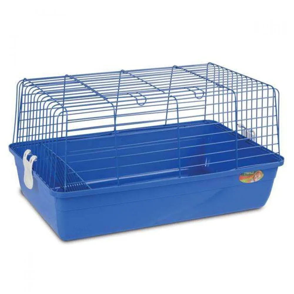 Клетка для кроликов Triol, синяя, 60х35.5х32 см