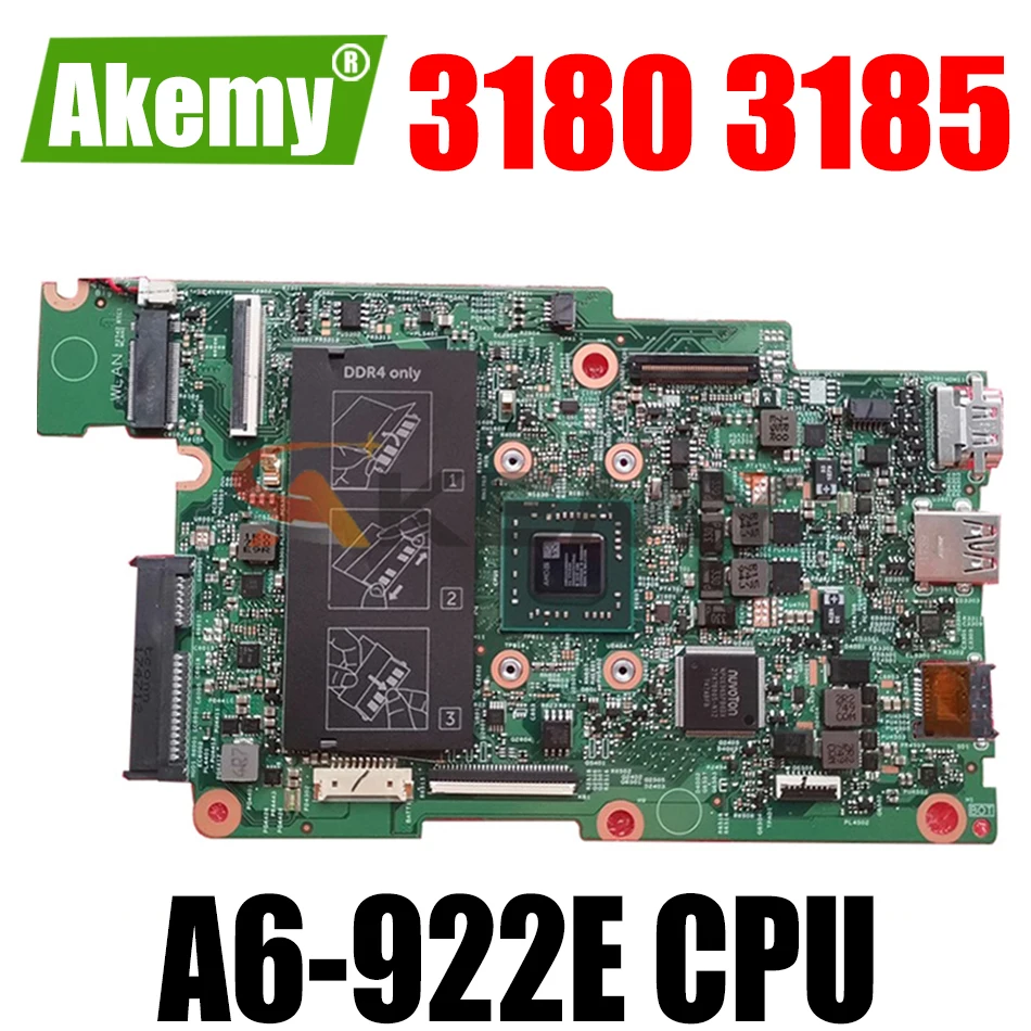 Материнская плата для ноутбука DELL Inspiron 11 3180 3185 A6-922E AM922 материнская CN-0D63Y5 0D63Y5 17876-1