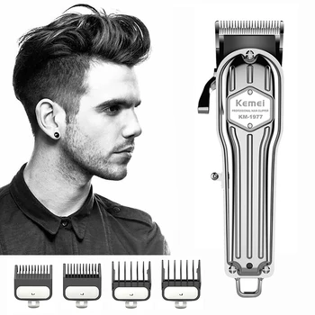

Kemei Professional Hair Clipper Haircut Shaving Machine Cutting for Men Electric Trimmer Barber Clippers Blade Razor Cordless