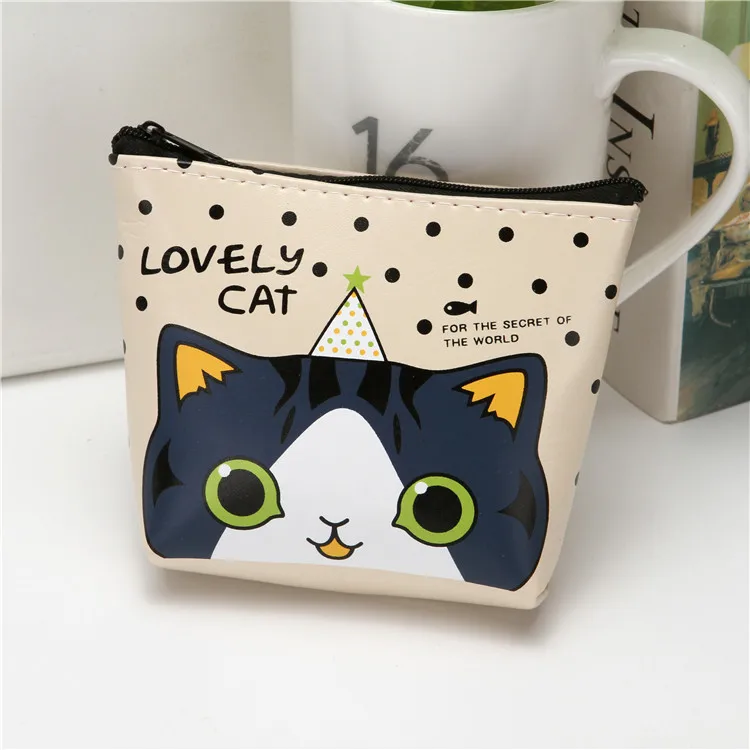 

South Korea Cute Creative Wallet Cat Silicone Key Bag Cartoon Student Carrying Wallet