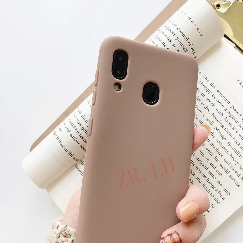 Однотонные ярких цветов силиконовый чехол на samsung galaxy A30 A40 A50 A60 A70 A20E M10 M20 M30S S8 S9 плюс NOTE10 9 чехол-накладка для телефона