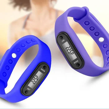 

6 Colors Digital LCD Silicone Pedometer Run Step Walking Distance Calorie Counter Wrist Women&Men Sport Fitness Watch Bracelet