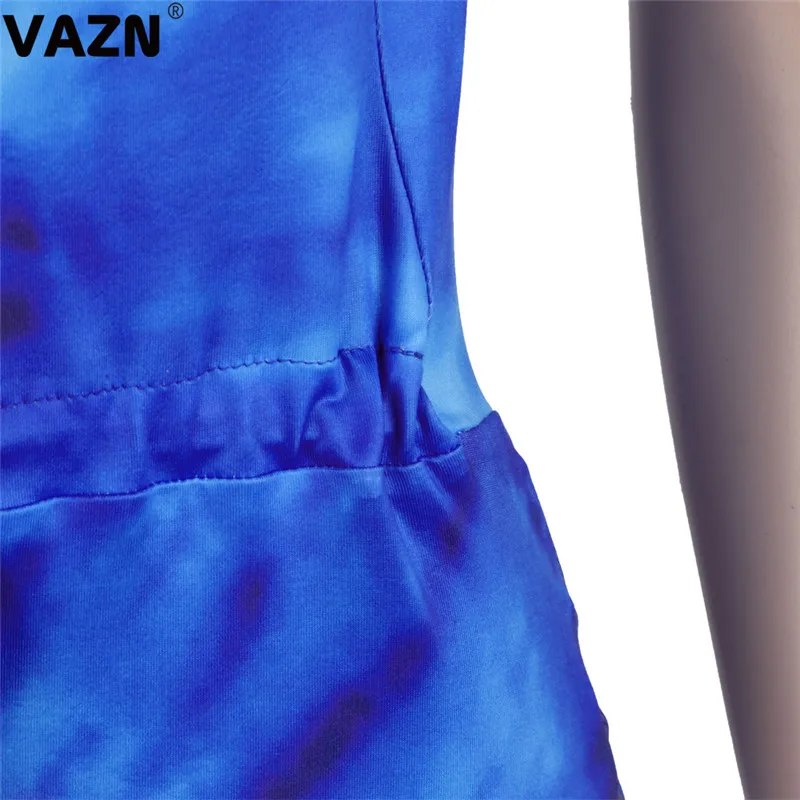 VAZN GWNY1879 продукт летняя сексуальная леди 2 цвета комбинезон с капюшоном без спинки длиной до колен сексуальный женский повседневный комбинезон