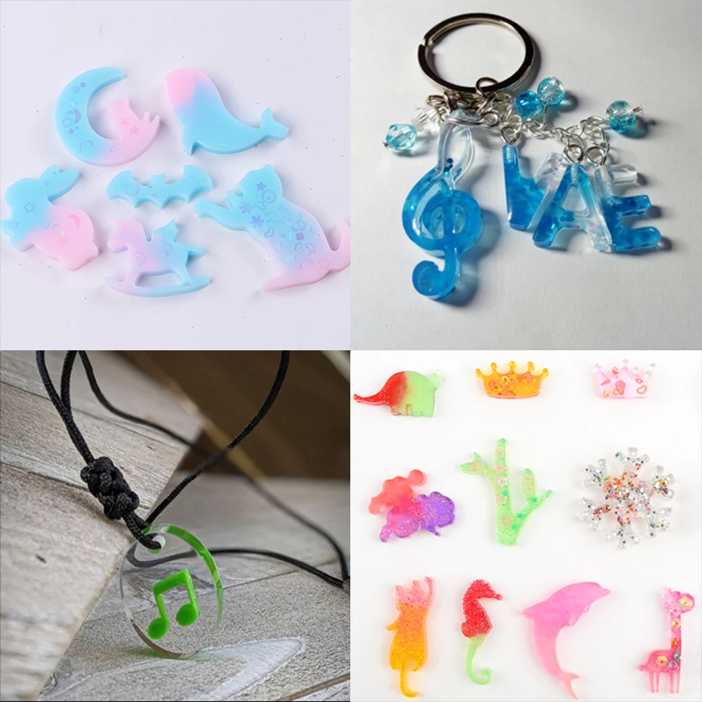 1pcs Silicone Bookmark Mold Animal DIY Mould Resin Bookmark Jewelry  Keychain DIY Craft Silicone Transparent Mold