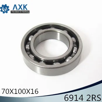 6914 2RS ABEC-1 (2PCS) 70x100x16MM  Metric Thin Section Bearings 61914RS 6914RS