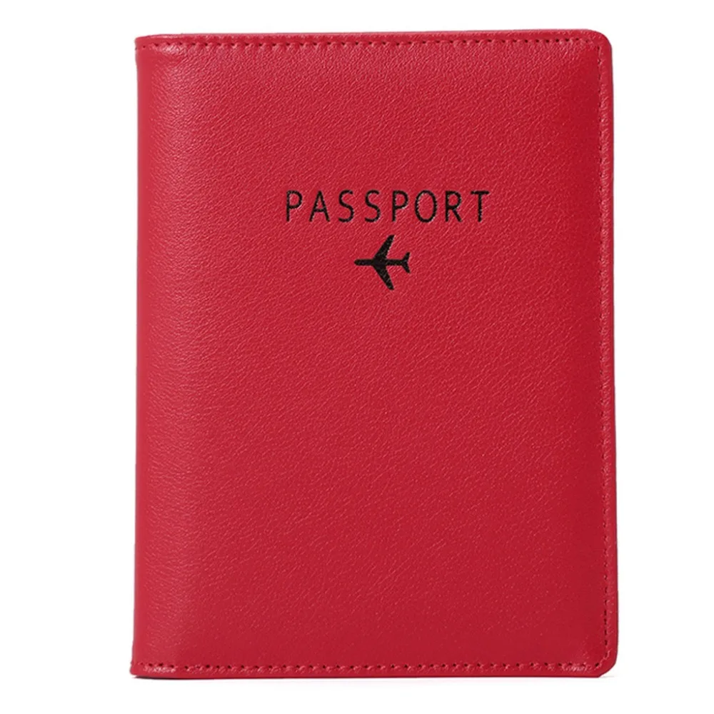 Высококачественный многоцелевой PU кожаный дорожный бумажник с отделением для паспорта Tri-fold держатель карты для документов кошелек Чехол