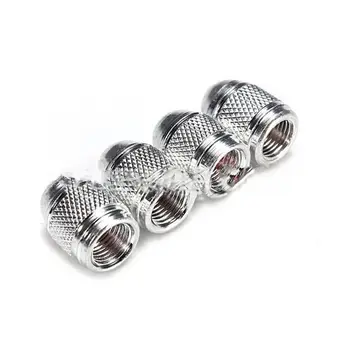 

4Pcs Car Metal Bullet Exterior Wheel Tyre Air Valve Stems Dust Cover Cap