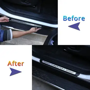 

ABS Black Outside Door Sill Scuff Threshold Protector Plate Cover Trim For Land Rover Discovery Sport L550 Exterior Accessories