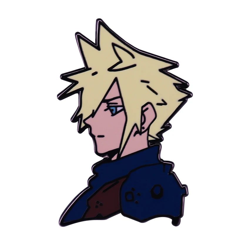 Cloud Strife Hard Enamel Pin Add Some Final Fantasy VII Flair To Your Collection.JPG