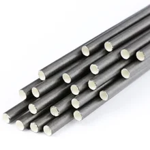  100pcs per Bag Solid Color Biodegradable Disposable Paper Drinking Straws 