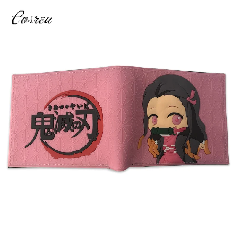 Кошелек Kimetsu no Yaiba Kamado Tanjirou из искусственной кожи с мультипликационным принтом