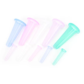 

4pcs Silicone Massage Face Neck Back Eyes Set Cup Vacuum Face Body Back Massage Helper Skin Care Massage