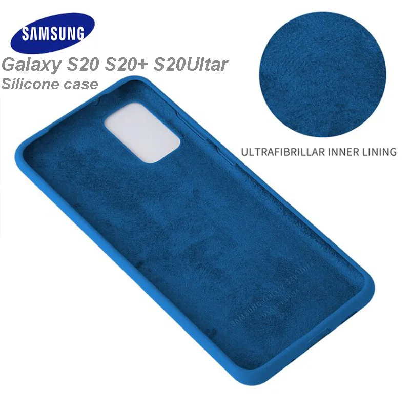 Оригинальный чехол S20 для Samsung Galaxy S 20 Plus / дюймов шелковистый силиконовый мягкая