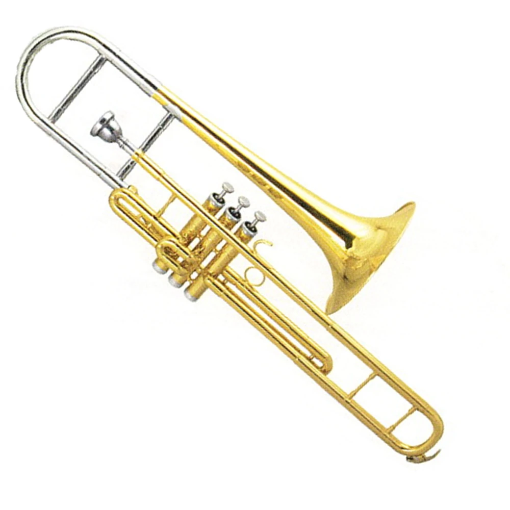 Popular grade gold lacquer brass Slide sleeve and Bell Piston Valves Tromebone